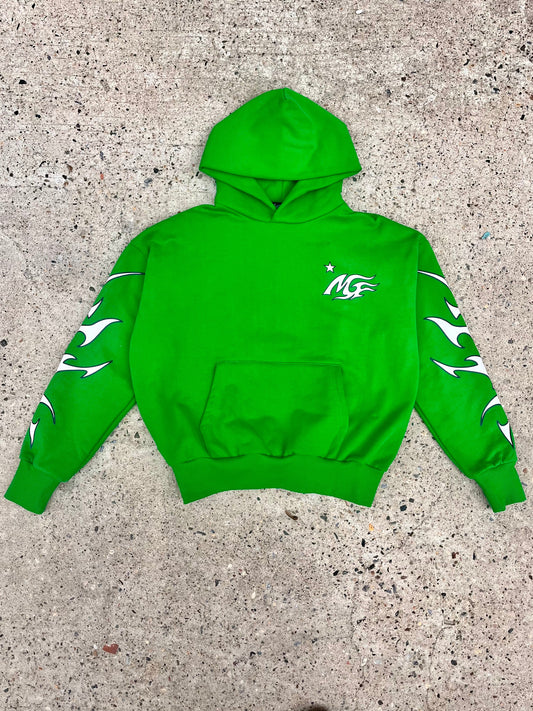 BLUEPRINT FLEECE HOODIE - GREEN