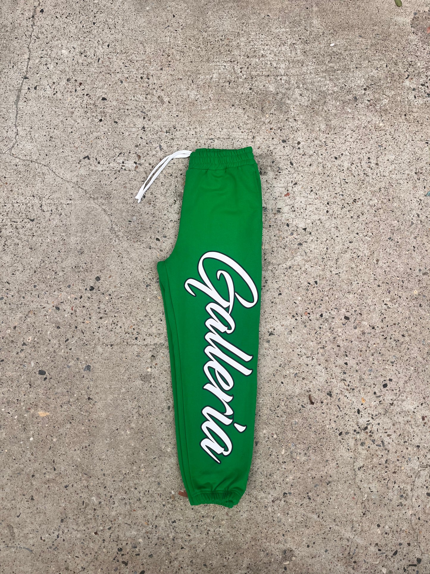 BLUEPRINT FLEECE SWEATPANTS - GREEN