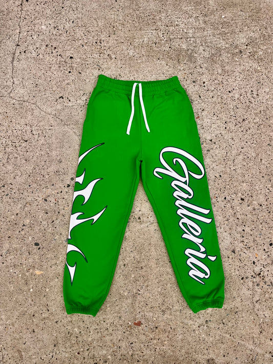 BLUEPRINT FLEECE SWEATPANTS - GREEN