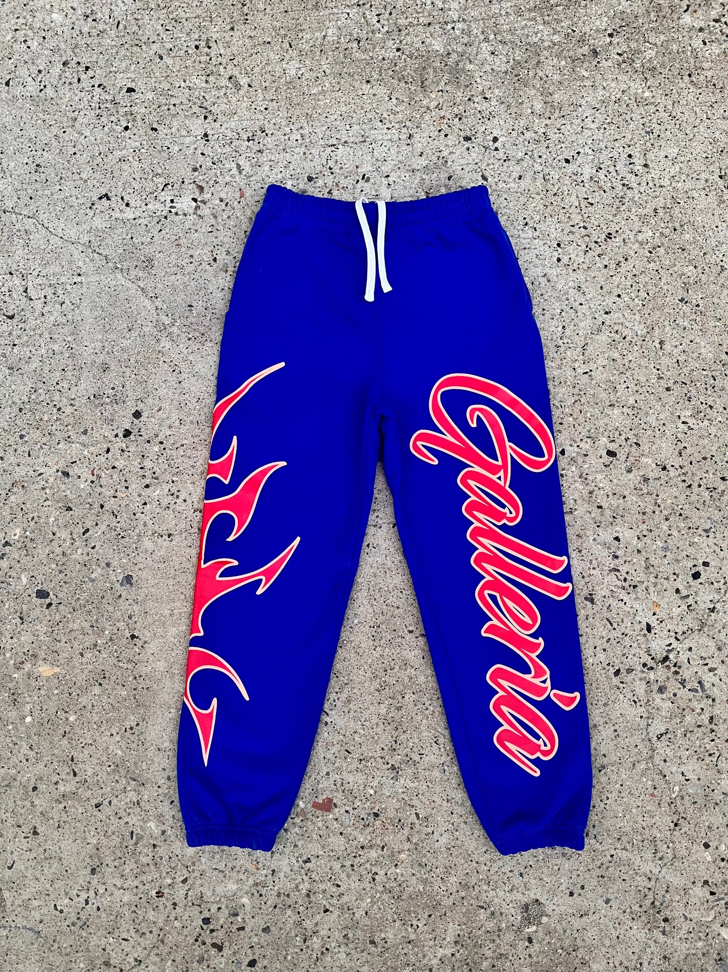 BLUEPRINT FLEECE SWEATPANTS - BLUE